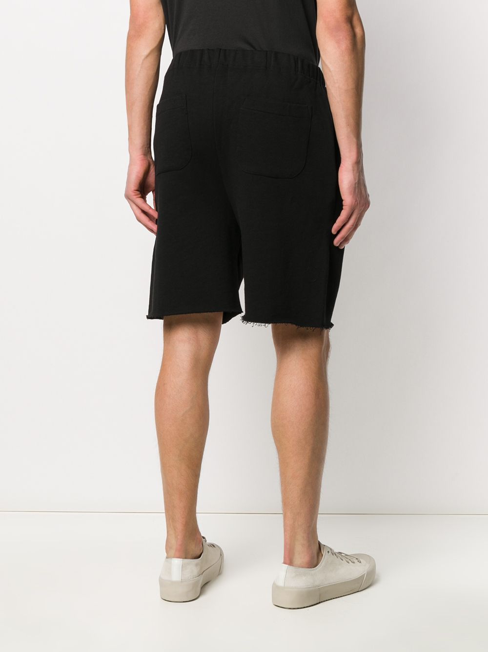 IH NOM UH NIT Men's Logo Print Black Sweat Shorts NUS20301 009