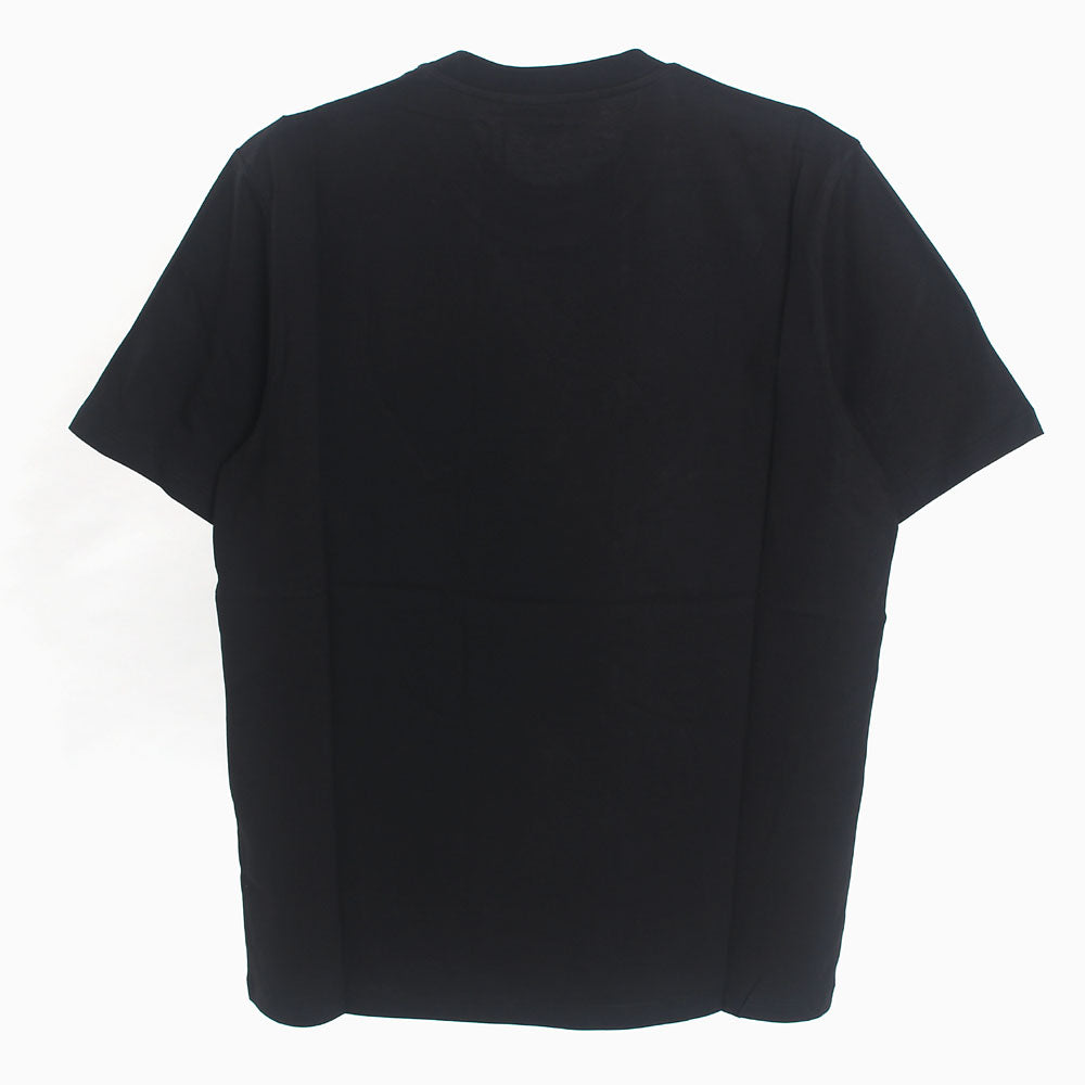 MSGM Men's Logo Print Short Sleeve T-Shirt Black/White 2840MM67 99