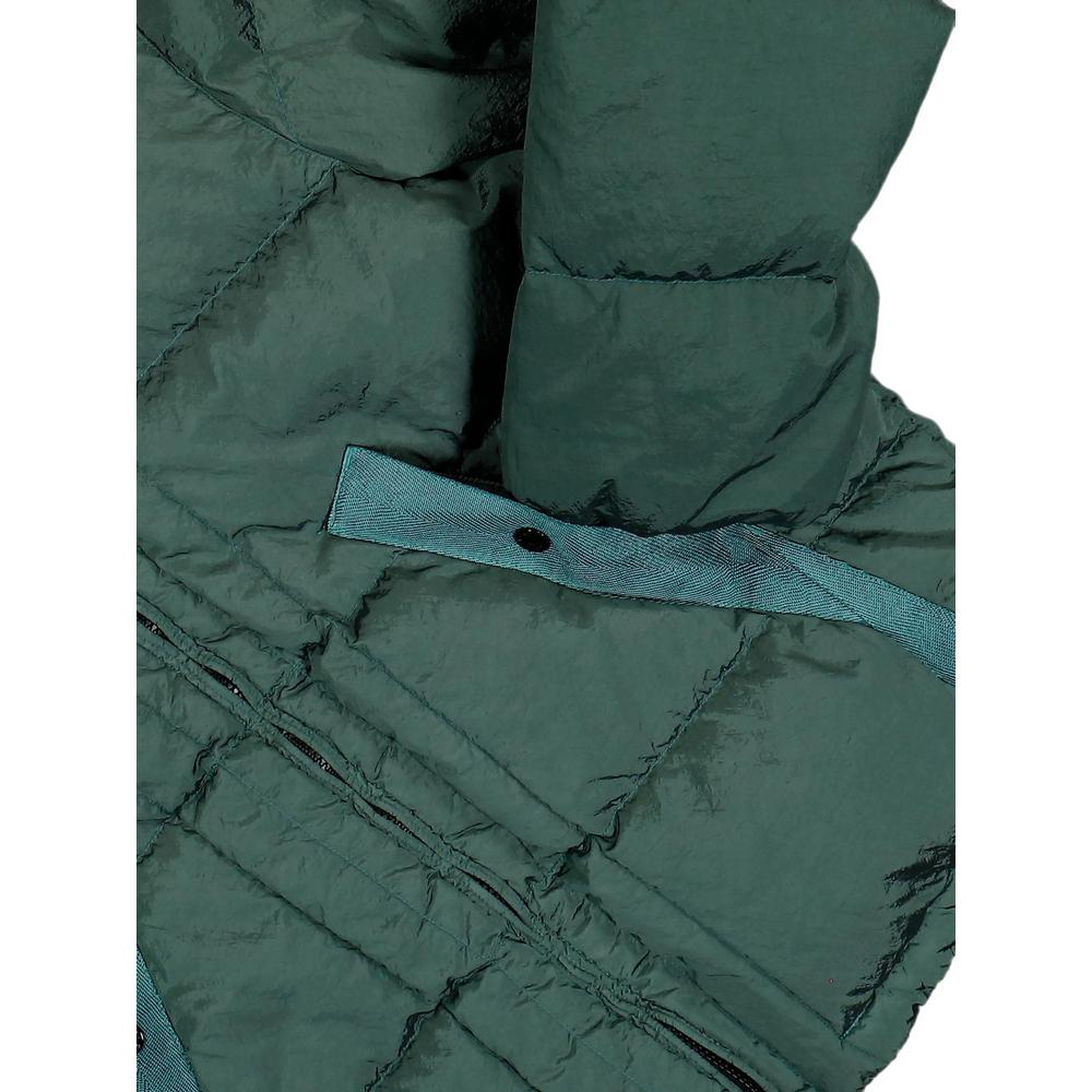 STONE ISLAND Black Nylon Down Puffer Jacket for Men