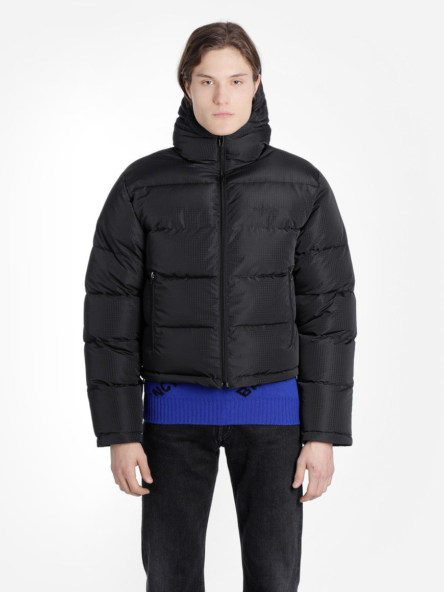 BALENCIAGA Men's Logo Quilted Down Puffer Jacket 556231 TYD33