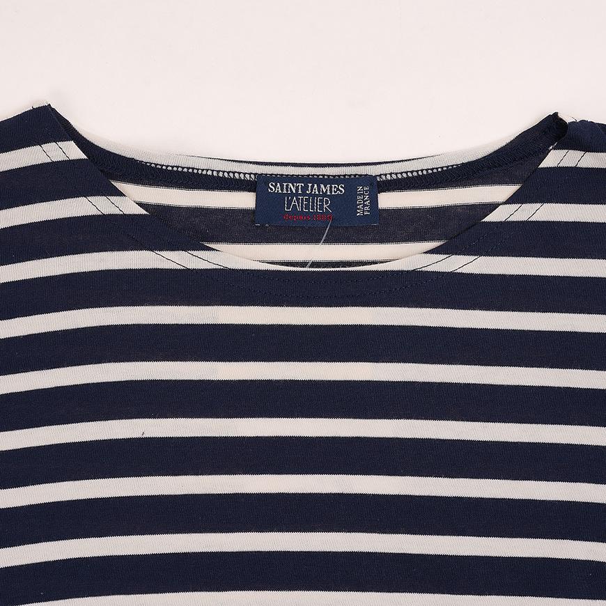 Saint James Women’s Galathee II Striped T-Shirt Marine/Ecru