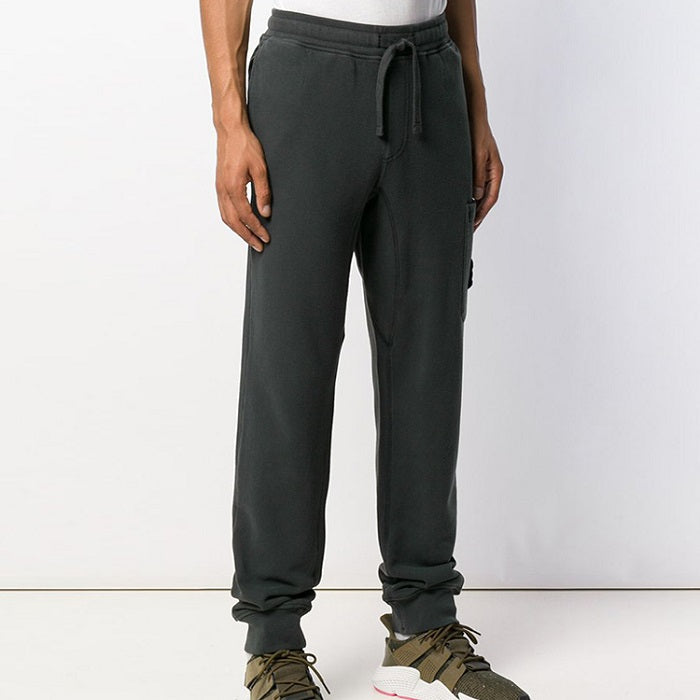 STONE ISLAND Grey Woven Track Pants for Men