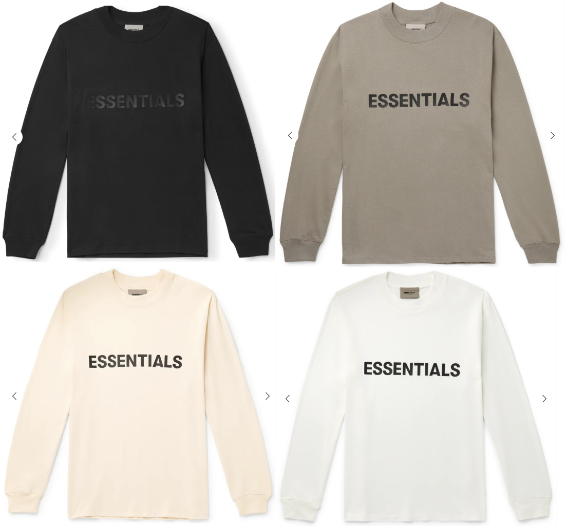 Fear of God Essentials Long Sleeve T-Shirt Men’s 7-Pack