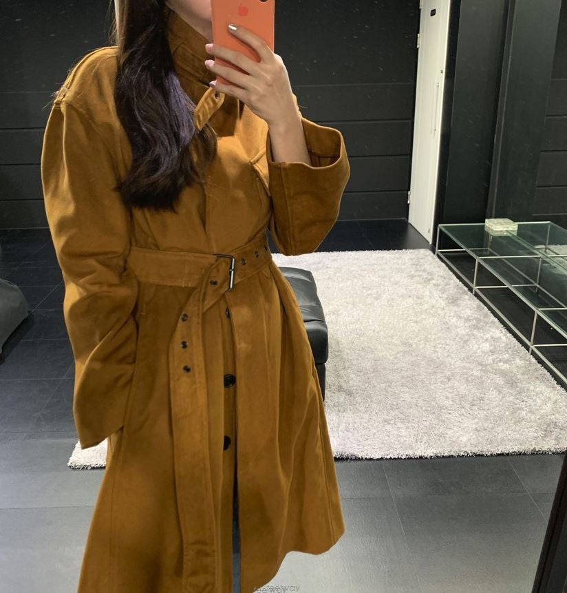 Isabel Marant Women’s Brown Belted Trench Coat MA0306