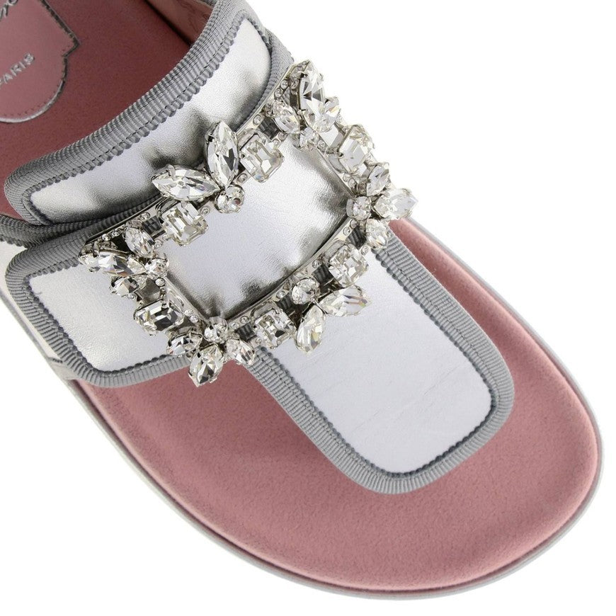 Roger Vivier Women's Strass Buckle Thong Sandals RVW53124460