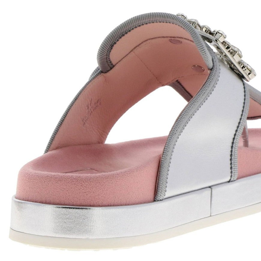 Roger Vivier Women's Strass Buckle Thong Sandals RVW53124460