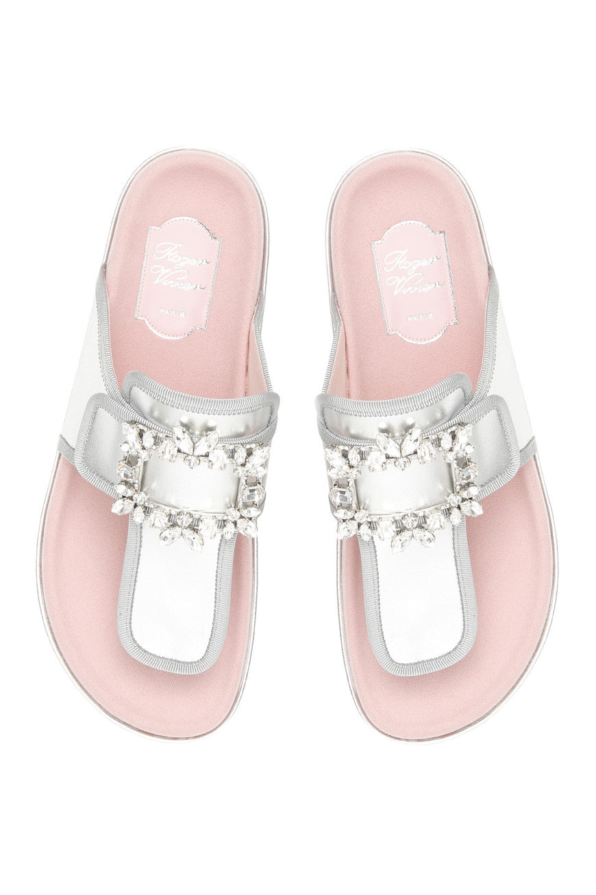 Roger Vivier Women's Strass Buckle Thong Sandals RVW53124460