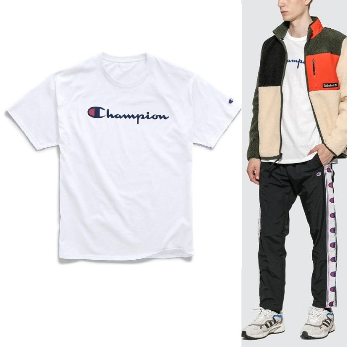 CHAMPION Big Script Logo Men's Short Sleeve T-Shirt 210972