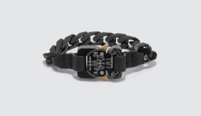 Moncler Black Silver Bracelet Moncler Genius x 1017 ALYX 9SM