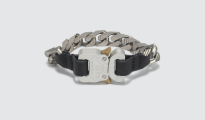 Moncler Black Silver Bracelet Moncler Genius x 1017 ALYX 9SM