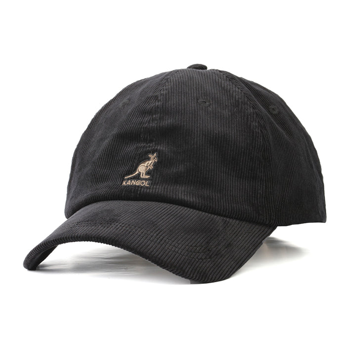 KANGOL Corduroy Strap Baseball Cap Black Brown Unisex k5206