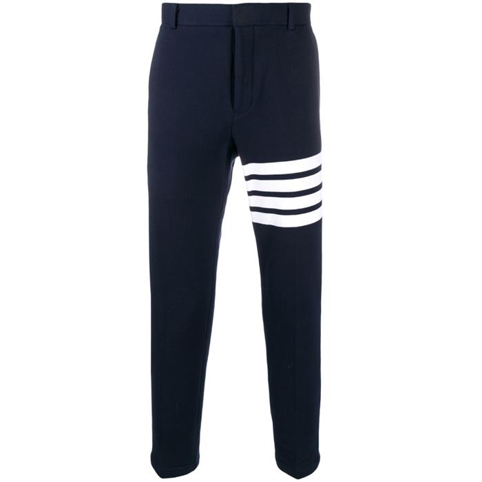 THOM BROWNE Navy Classic Armband Stripe Chino Pants for Men
