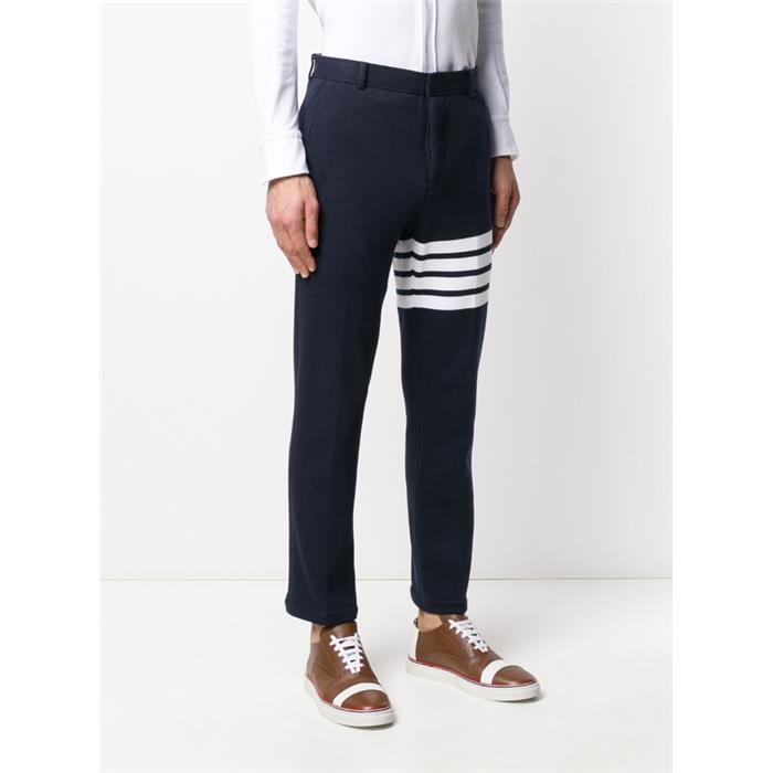 THOM BROWNE Navy Classic Armband Stripe Chino Pants for Men