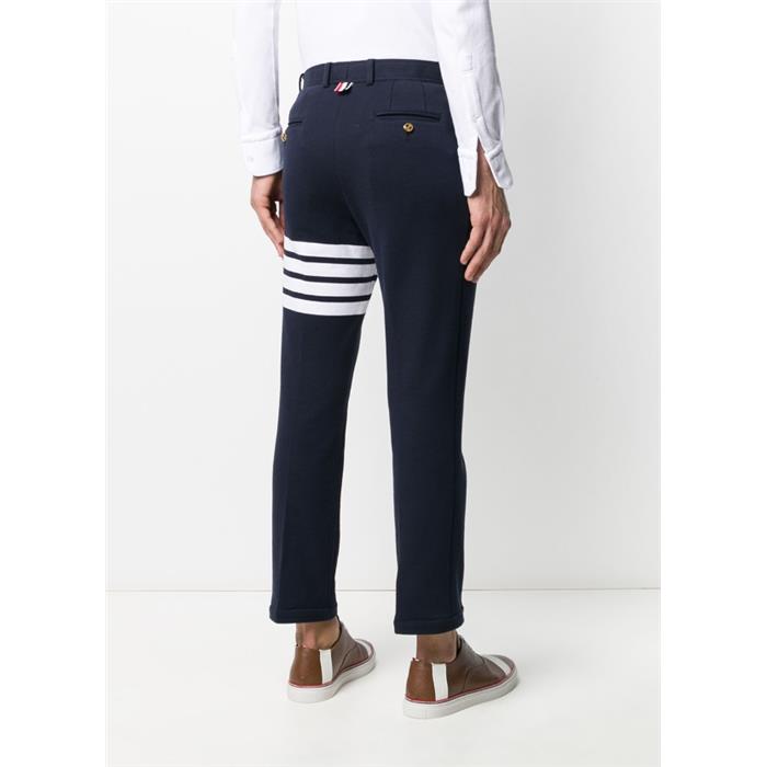 THOM BROWNE Navy Classic Armband Stripe Chino Pants for Men