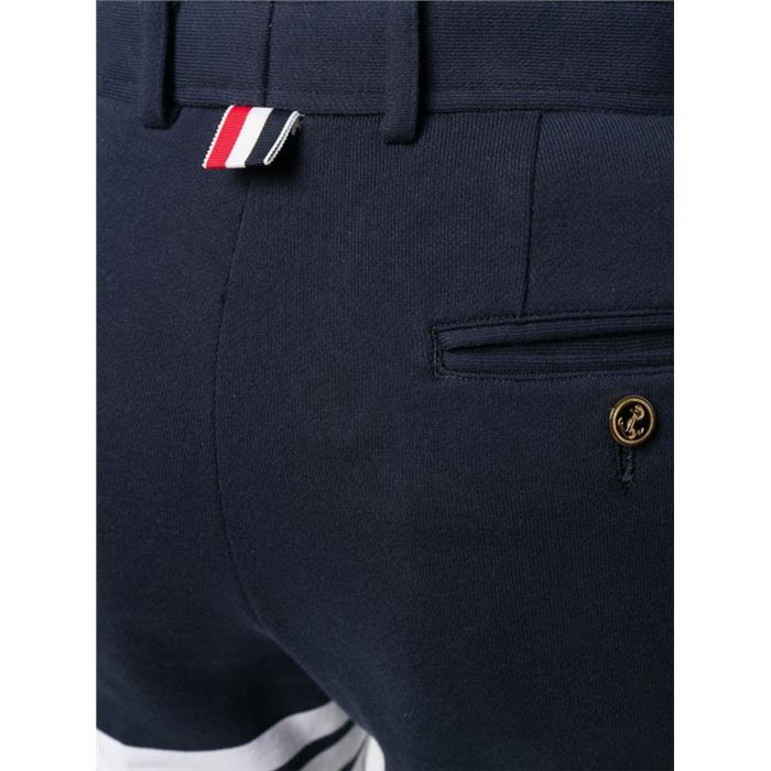 THOM BROWNE Navy Classic Armband Stripe Chino Pants for Men