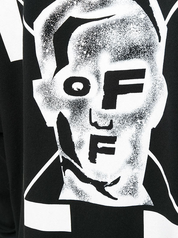 OFF WHITE Mask Face Layered T-Shirt for Men