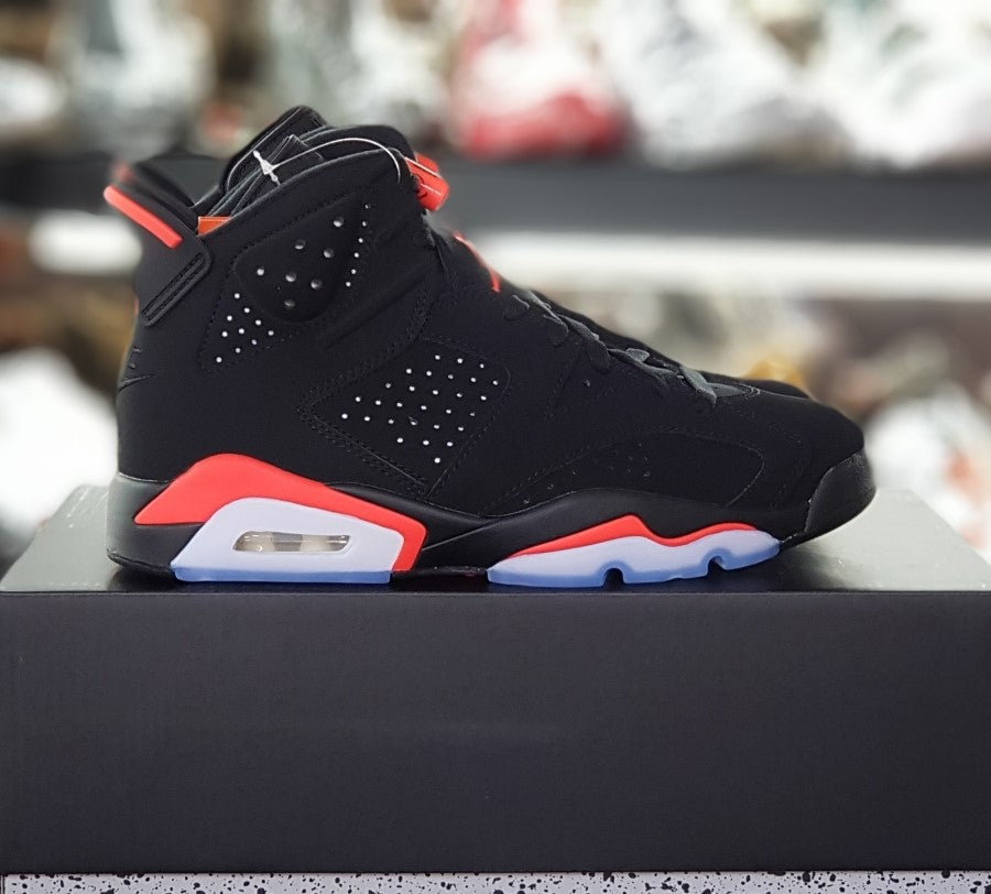 Nike Air Jordan 6 Black Infrared GS High Top Sneakers