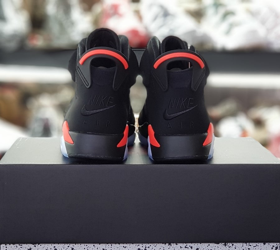 Nike Air Jordan 6 Black Infrared GS High Top Sneakers