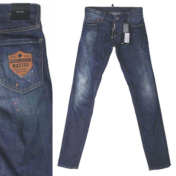 Dsquared2 Men's Retro Shield Slim-Fit Denim Jeans S74LB0180