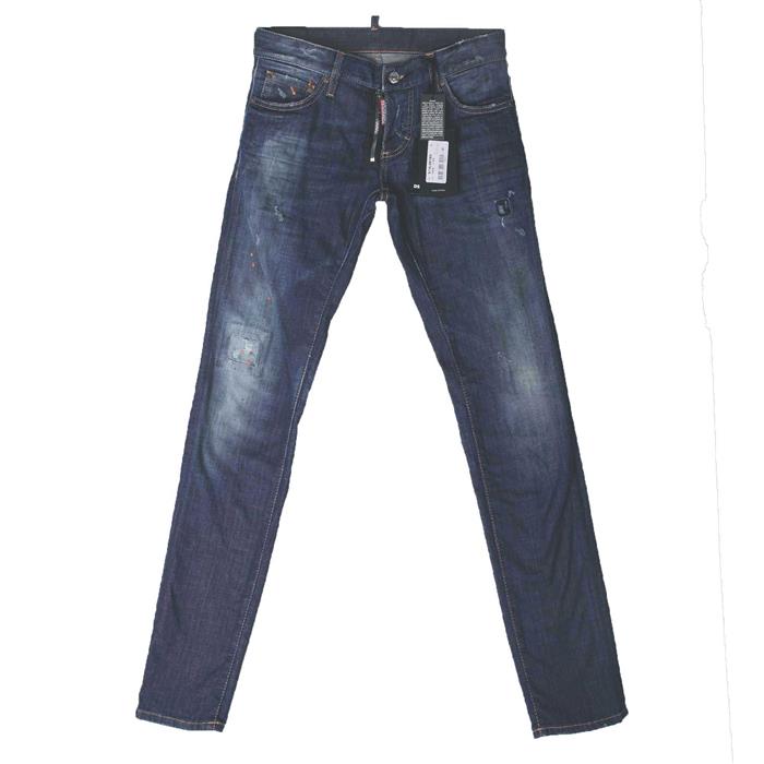 Dsquared2 Men's Retro Shield Slim-Fit Denim Jeans S74LB0180