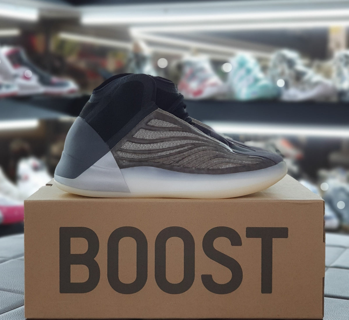 YEEZY Quantum Barium High-Top Sneakers