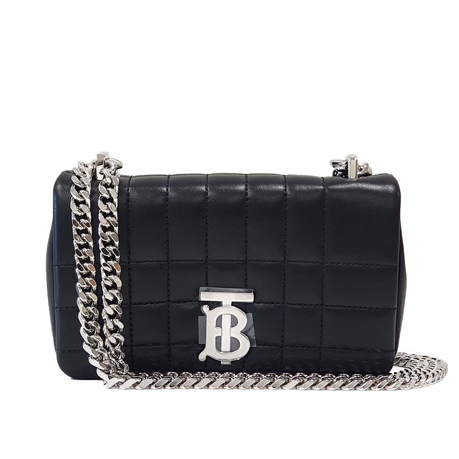 BURBERRY Women’s Lola Mini Chain Shoulder Crossbody Bag Black 8064850