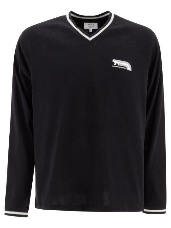 Maison Kitsune Flash Fox Raglan Long Sleeve T-Shirt NM00108 KJ0119 P199