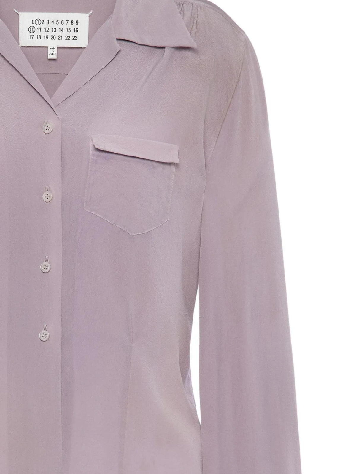 Maison Margiela Long Sleeve Button-Up Shirt Women SS26 White Cotton
