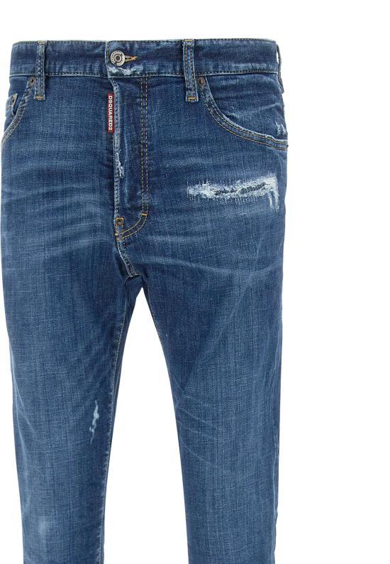Dsquared2 Blue Distressed Slim Fit Denim Jeans Men S74LB1727 S30872470