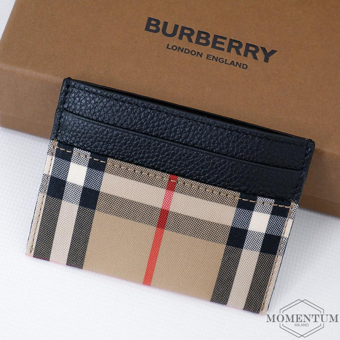 BURBERRY Vintage Check Leather Card Case 80329511