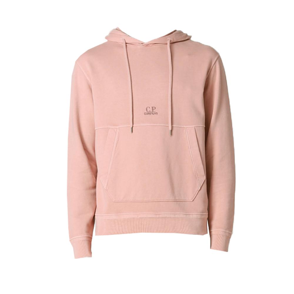 CP Company Logo Hoodie Indie Pink Men's Hooded Sweatshirt