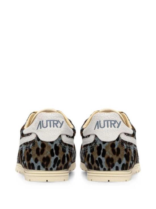 AUTRY Gray Leopard White Windspin Sneakers Women’s