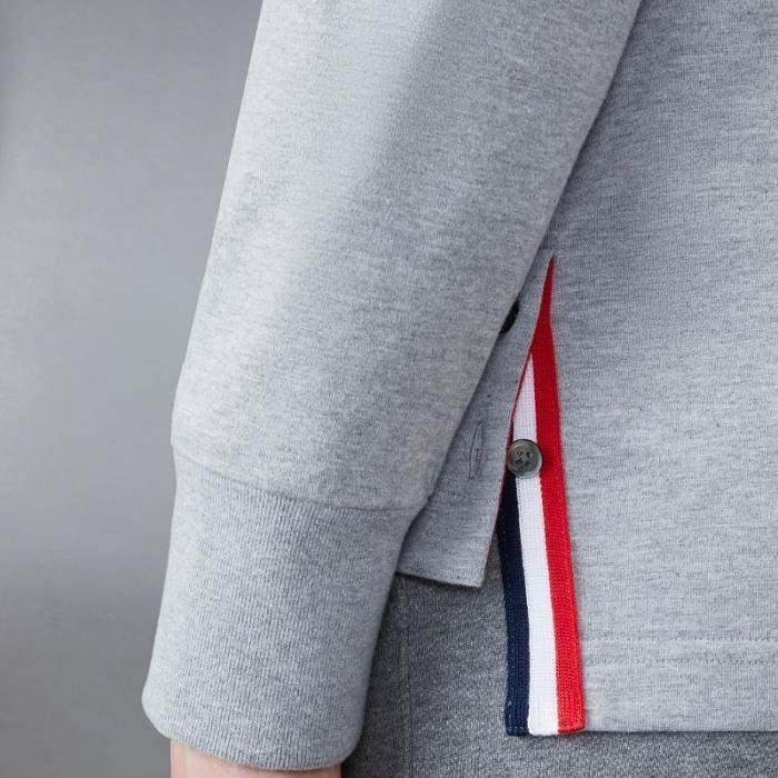THOM BROWNE Tonal 4-Bar Stripe Oversize Medium Weight Jersey T MJS117A 06769 055