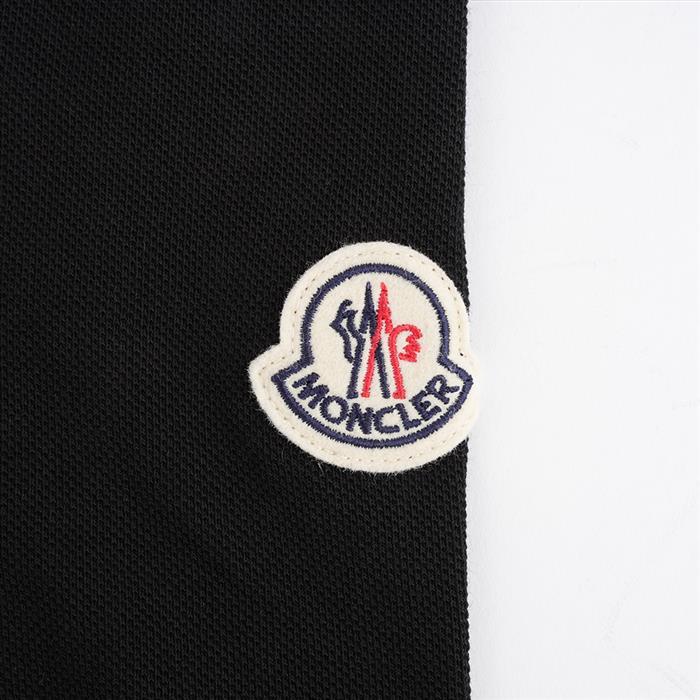 Moncler Cotton Piqué Polo Shirt Black Men’s