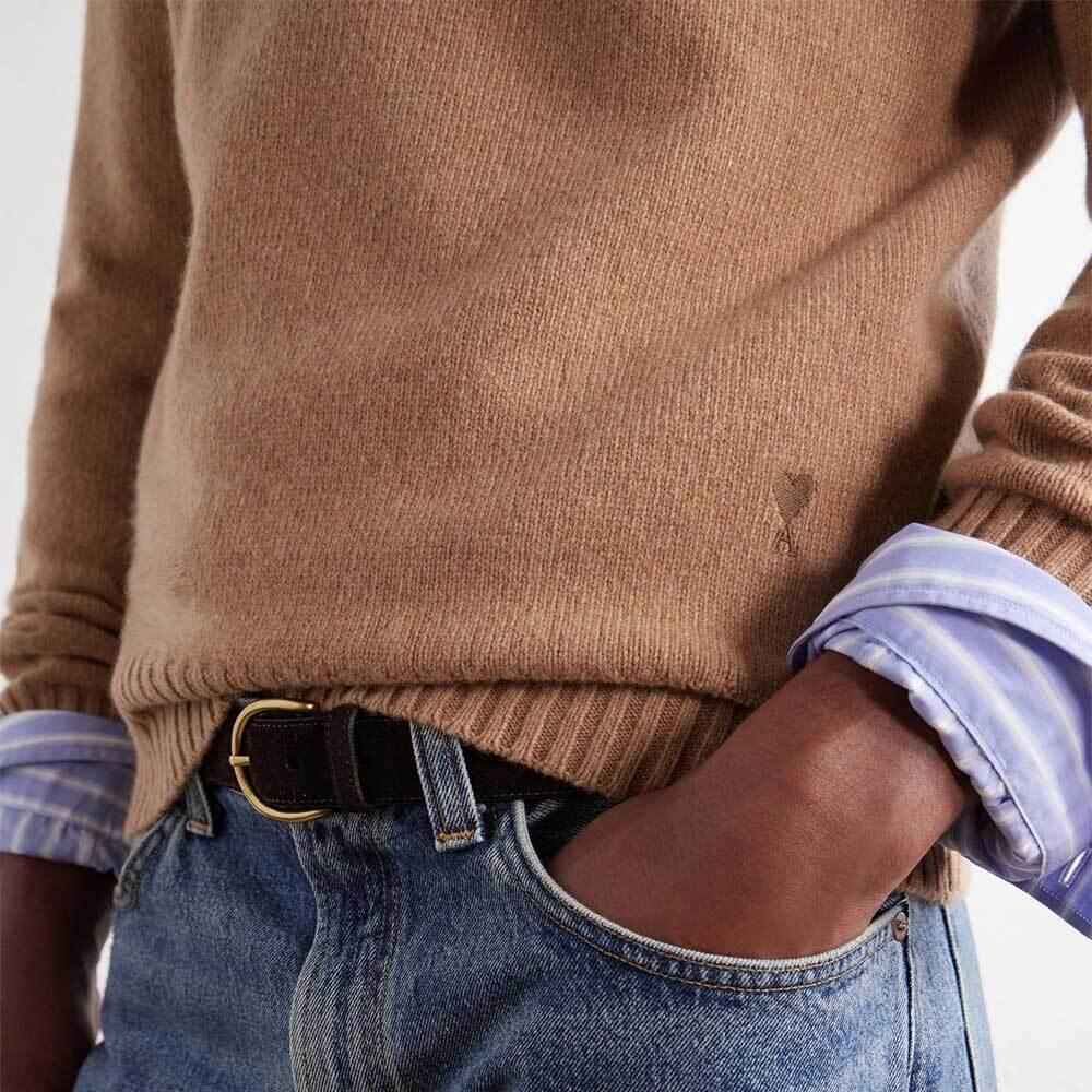 AMI Cashmere Crewneck Sweater for Men
