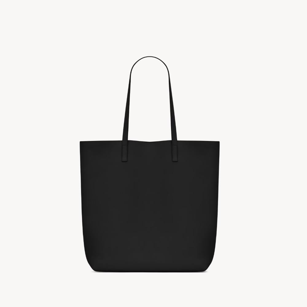 Saint Laurent North South Leather Shopping Tote Bag Black