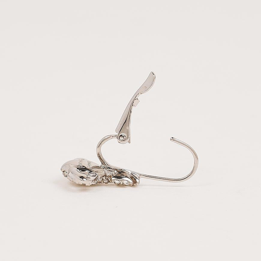 Vivienne Westwood Grace Bas Relief Earrings Silver-Tone