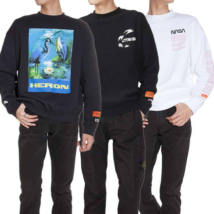 HERON PRESTON Men's Crewneck Sweatshirt HMBA003S19757042