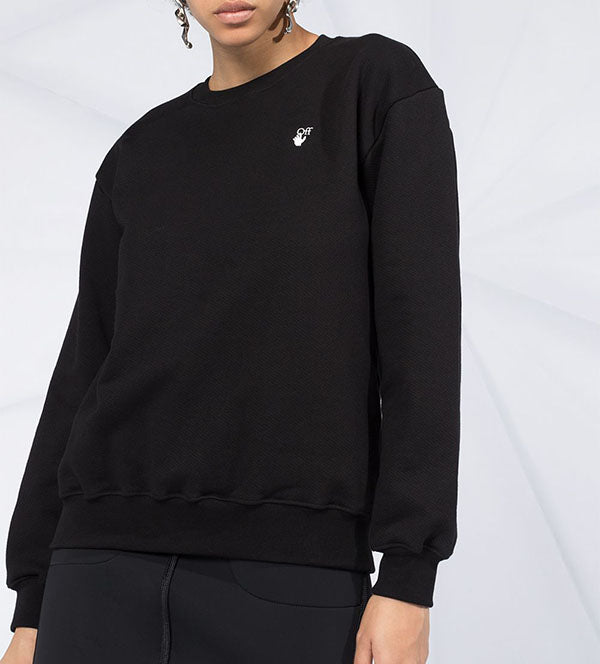 OFF WHITE Floral Arrows Black Sweatshirt