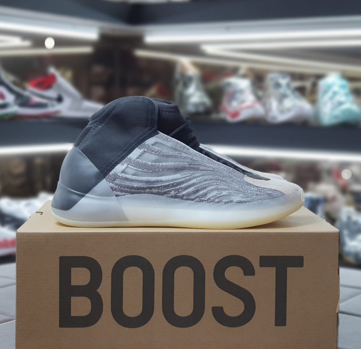 YEEZY Adidas Yeezy QNTM Quantum Lifestyle High Top Sneakers