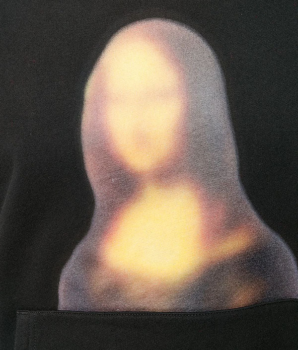 OFF WHITE Black Slim Blood Mona Lisa Hoodie Unisex