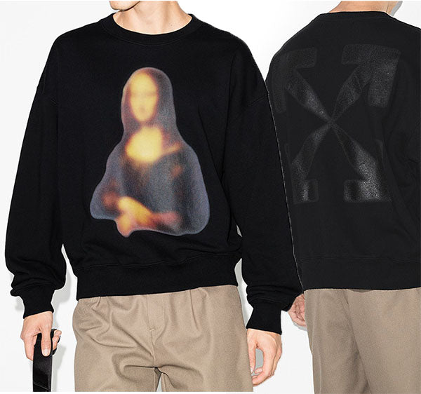 OFF WHITE Blood Mona Lisa Oversized Sweatshirt Unisex