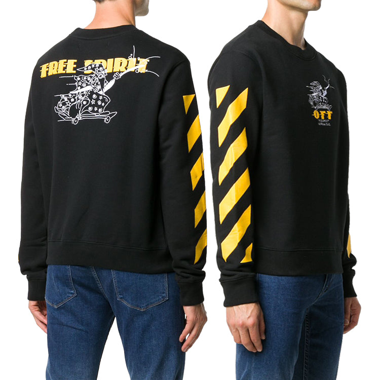 OFF WHITE Wizard Graphic Sweatshirt for Men OMBA025F20FLE010