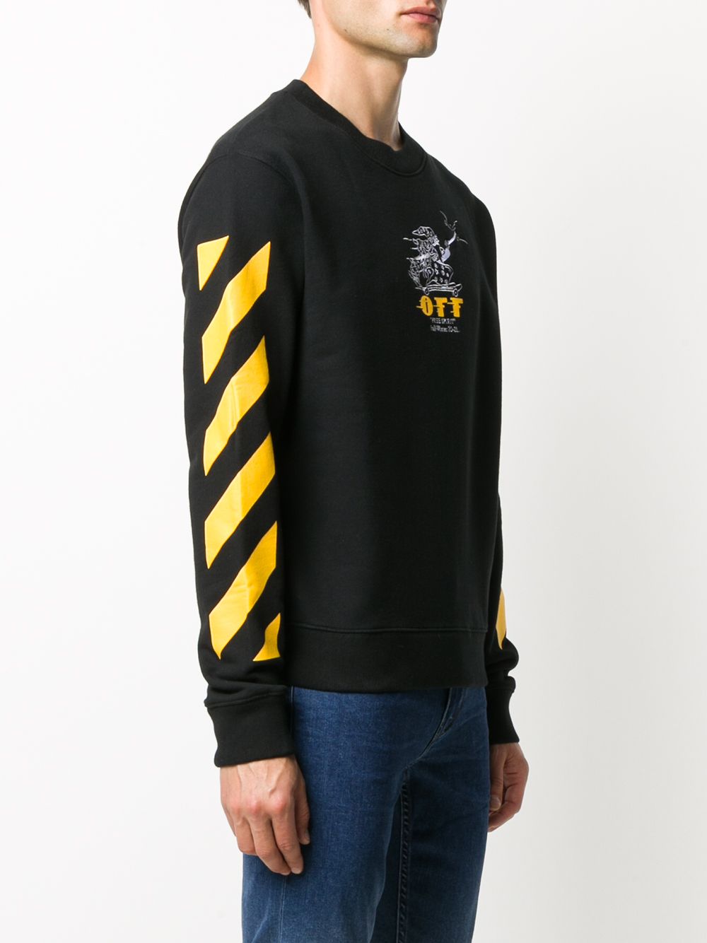 OFF WHITE Wizard Graphic Sweatshirt for Men OMBA025F20FLE010