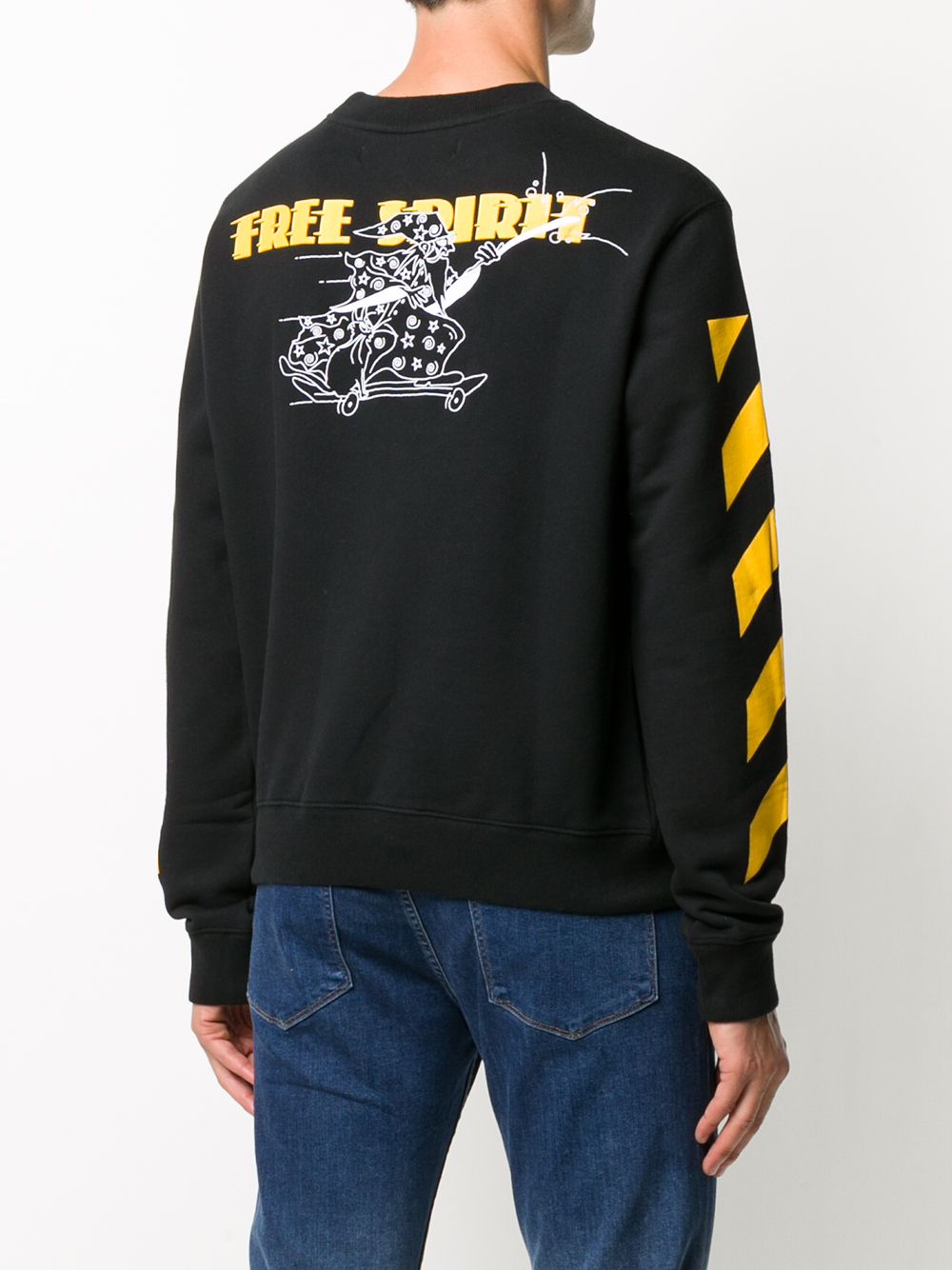 OFF WHITE Wizard Graphic Sweatshirt for Men OMBA025F20FLE010