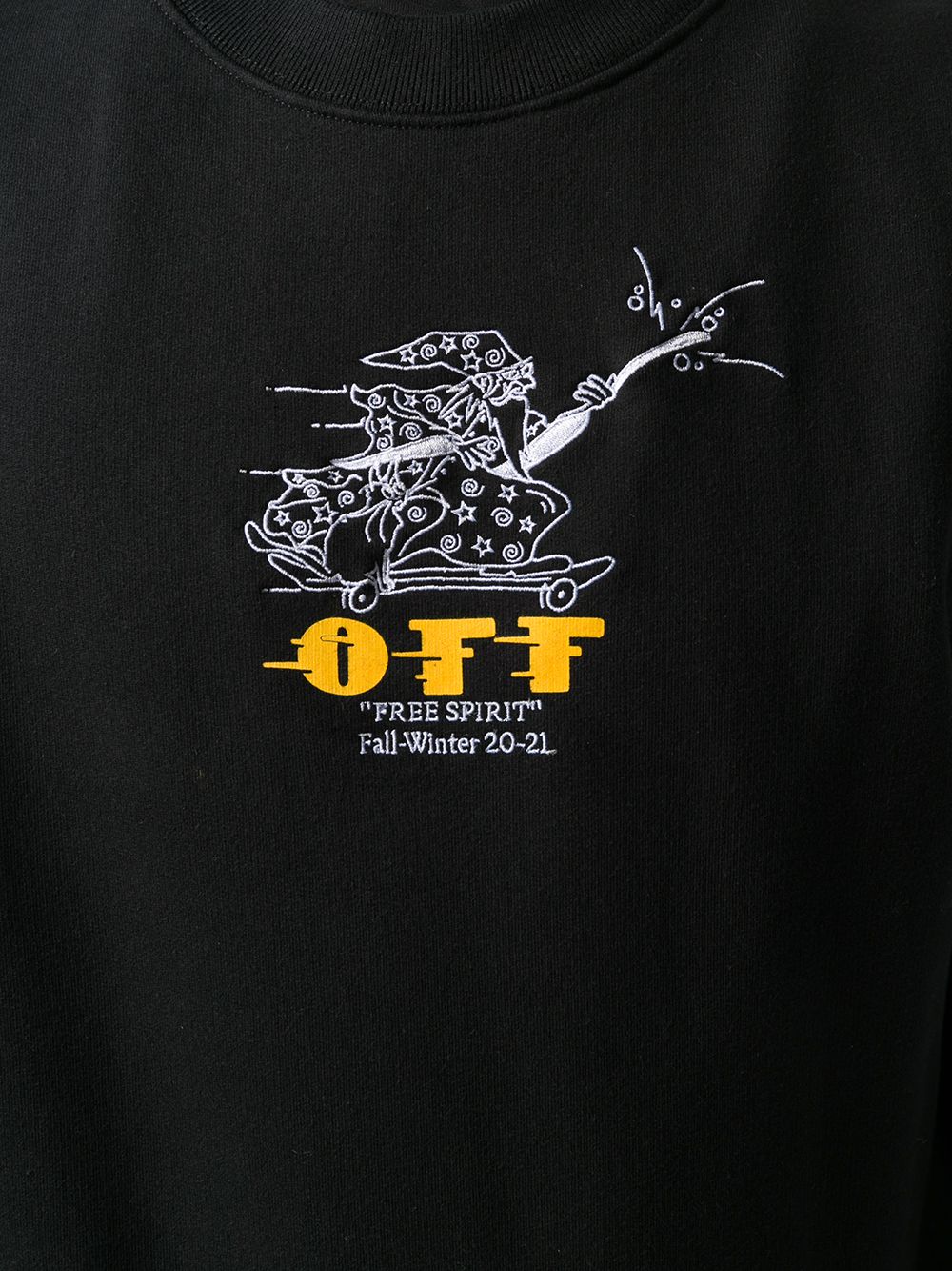 OFF WHITE Wizard Graphic Sweatshirt for Men OMBA025F20FLE010