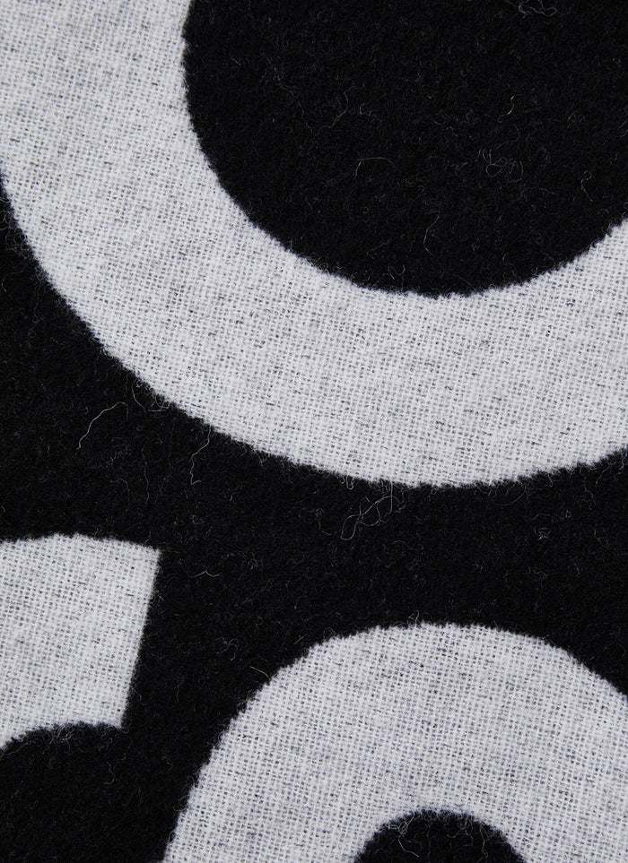 Acne Studios Unisex Logo Jacquard Wool Scarf CA0154 J83