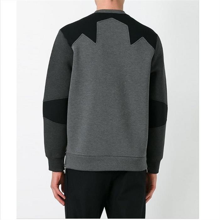 Neil Barrett Men's Star Panel Crewneck Sweatshirt PBJS191V E520C 1240