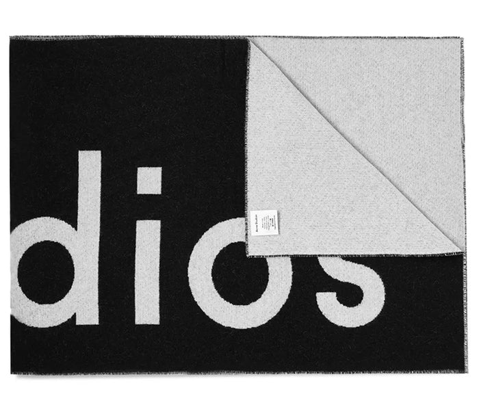 Acne Studios Unisex Logo Jacquard Wool Scarf CA0154 J83