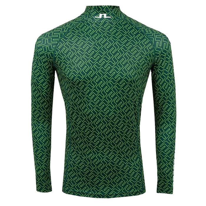 J LINDEBERG AELLO Printed High Neck T-Shirt Navy Men’s